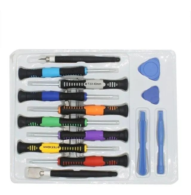 Chave Para Abrir Celular Kit Precisão Espátula Pinça Iphone - Foto 4