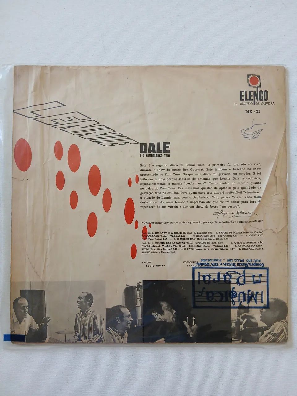 Lp lenine dale e o sambalanço trio usado. - Foto 2