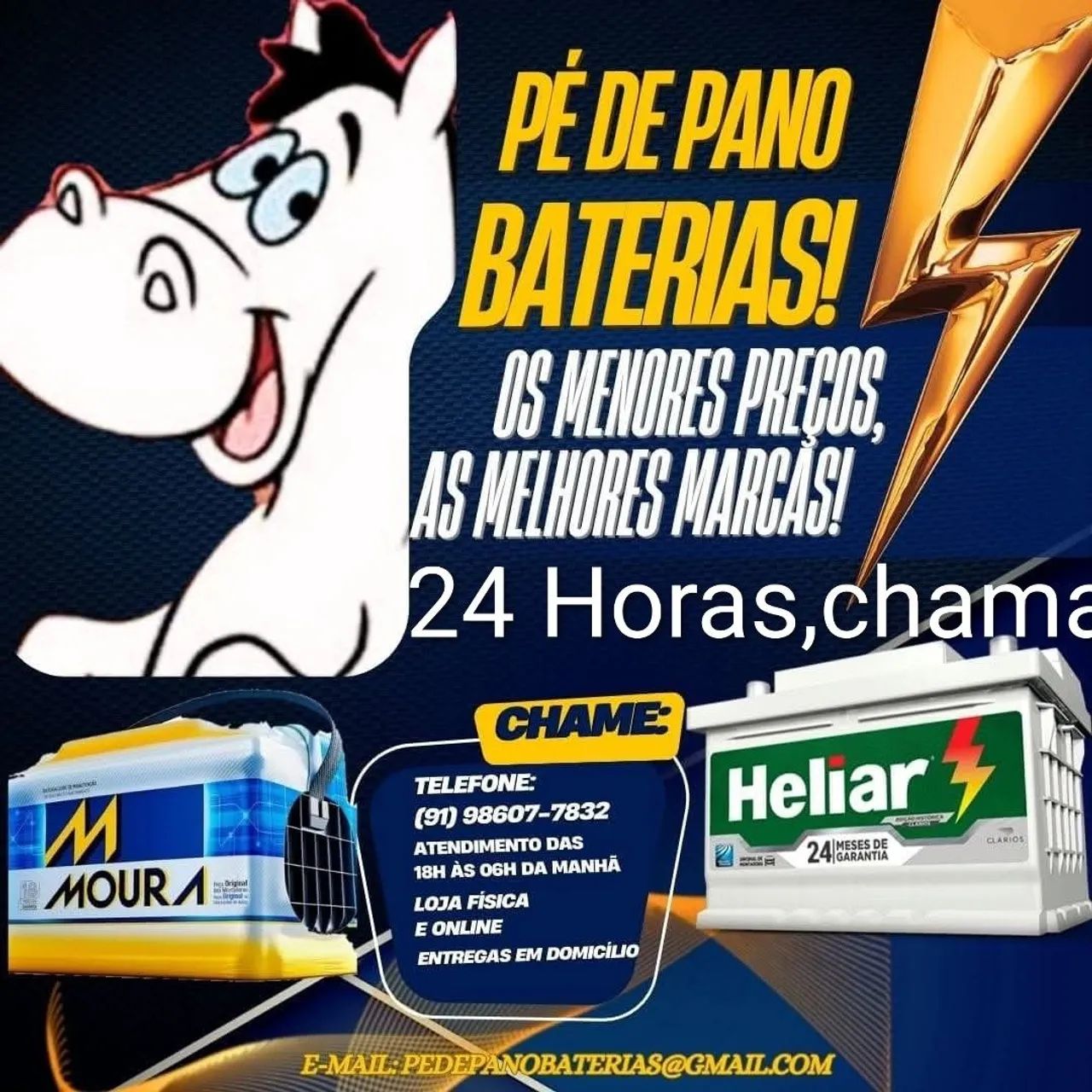 Vendo Bateria de Carro com entrega em domicílio, inclusive aos sábados, domingos e ferds - Foto 2