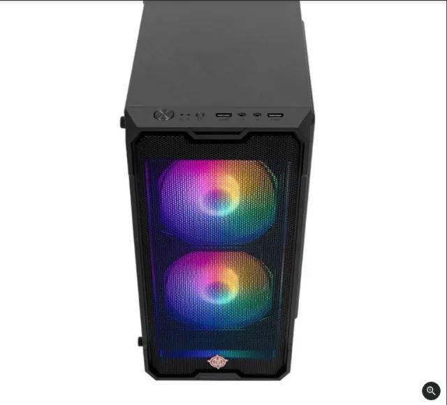 Gabinete Gamer com lateral em vidro e 2 Fans RGB - Foto 2