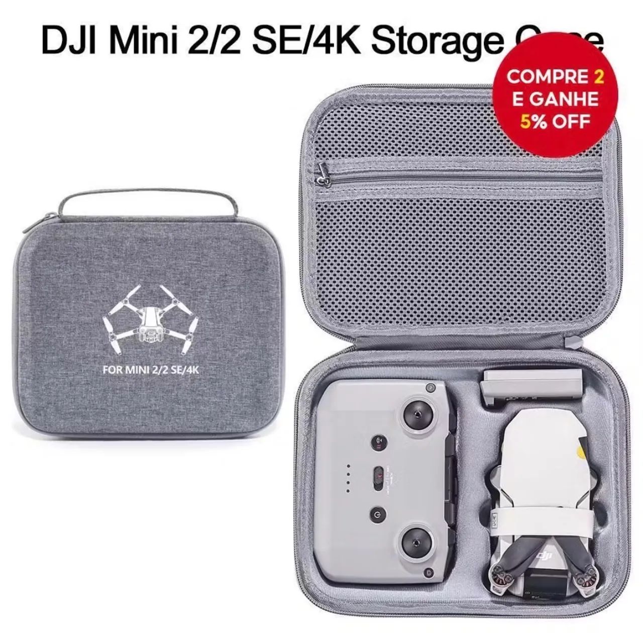 Bolsa para Drone Dji mini 2 /SE 4k - Foto 4