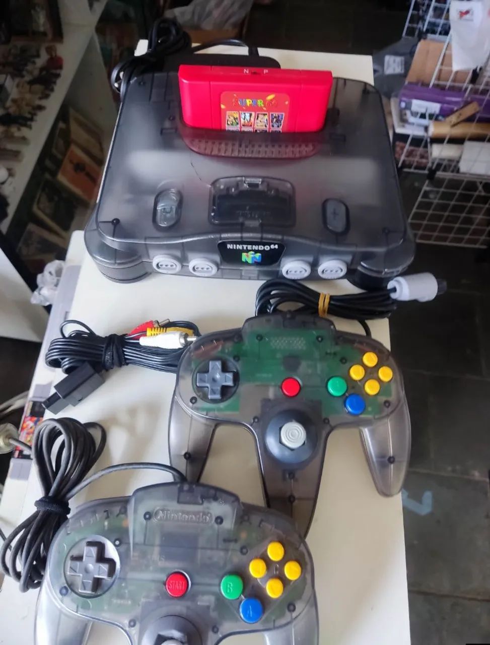 Nintendo 64 translúcido 2 controles  - Foto 3