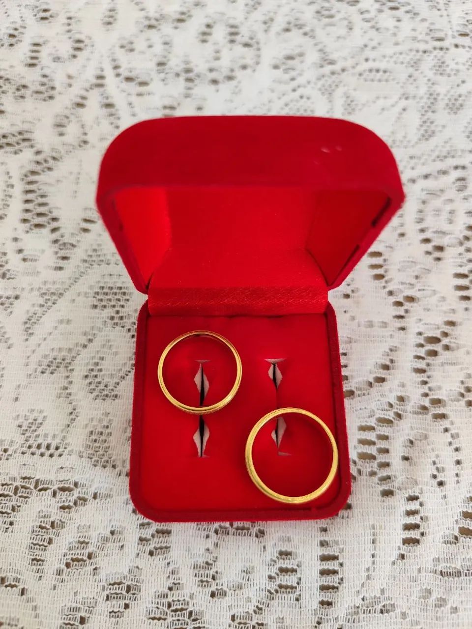 Alianças Banhadas a Ouro 18K - Foto 2