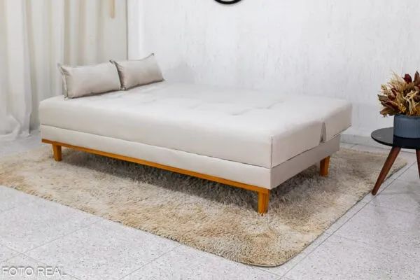 Oferta do mês Sofá Cama Noronha Bege (PRODUTO A PRONTA ENTREGA) - Foto 2