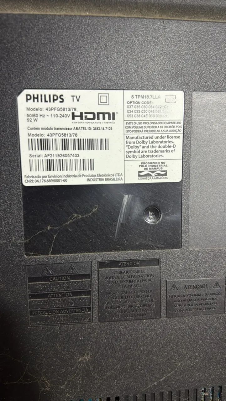 Tv Philips 43? smart 