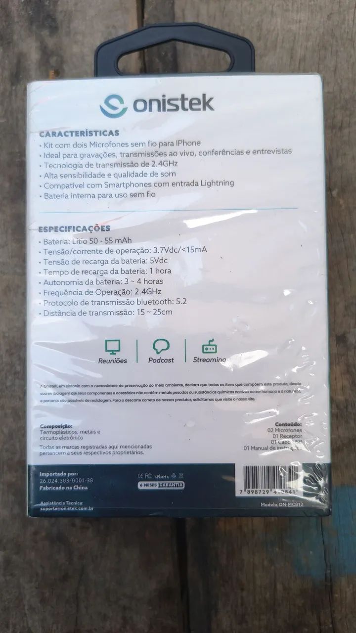 Microfone de lapela  - Foto 3