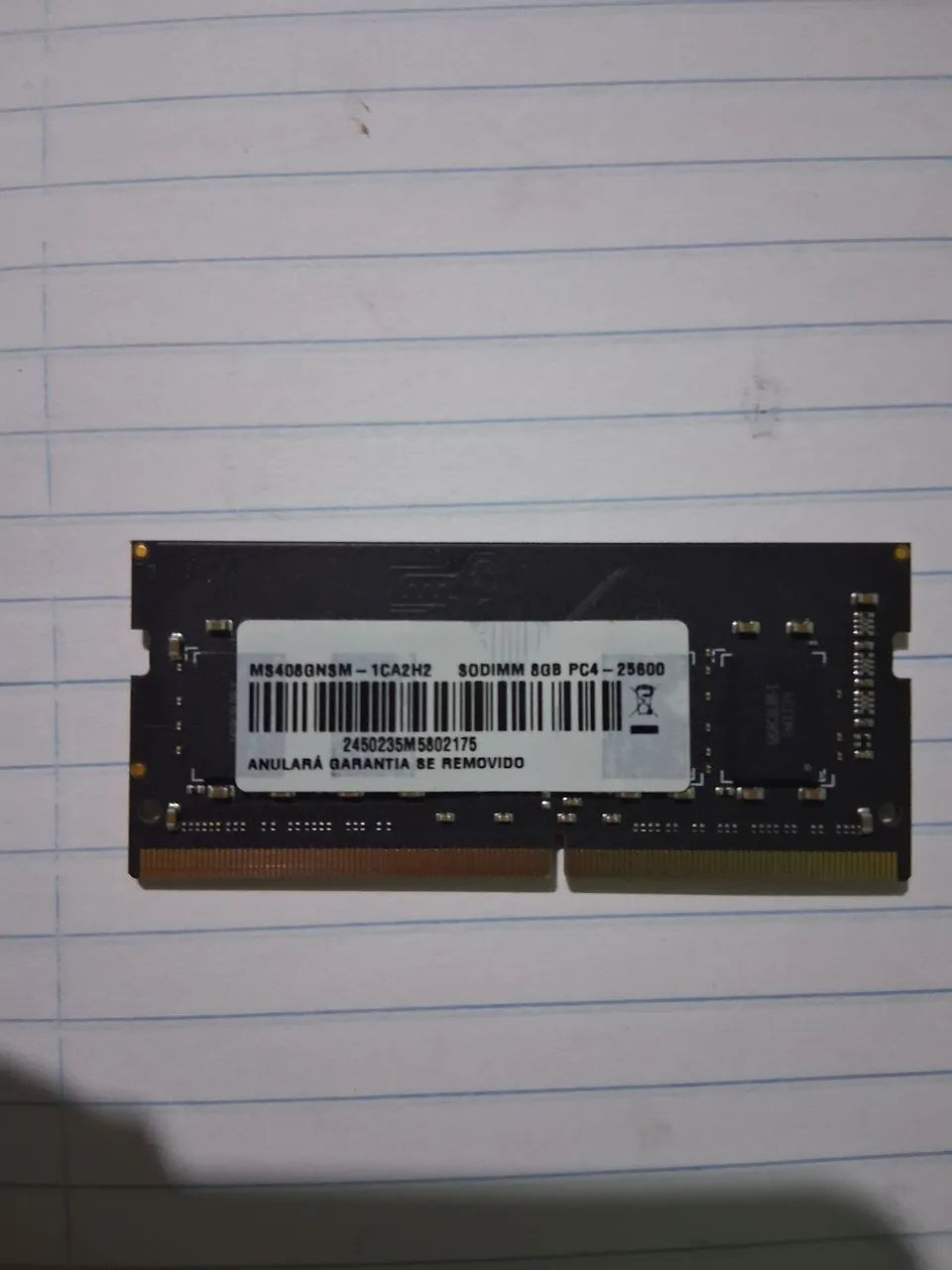 Memória sodimm 8g 