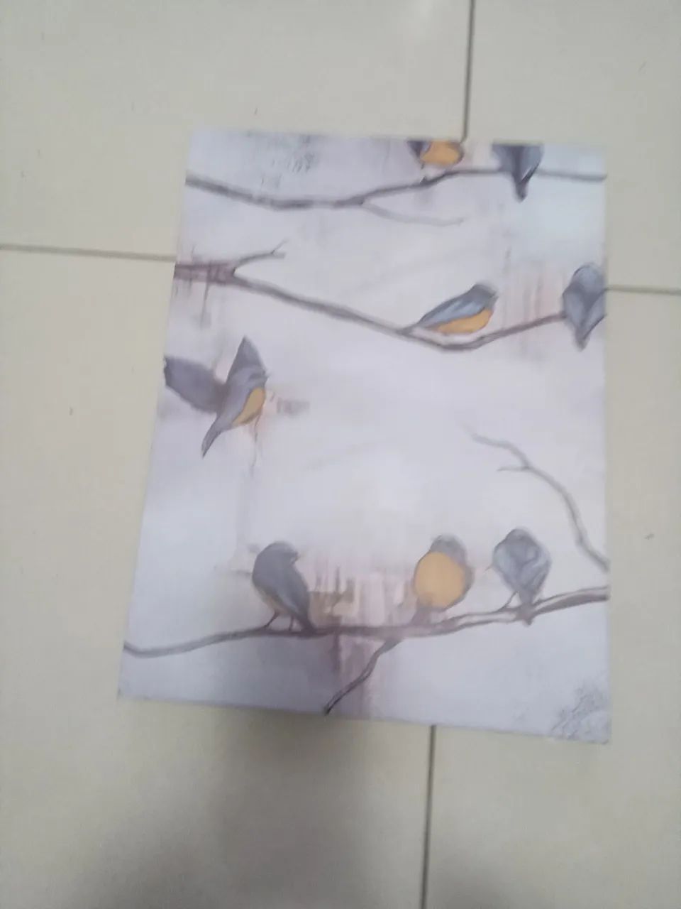 Quadro o canto dos pássaros 