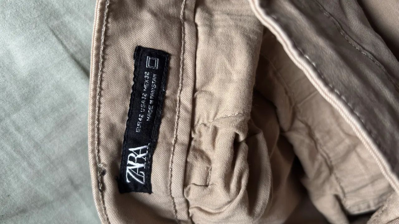 Calça Chino Slim da Zara Tamanho 42 - Foto 3