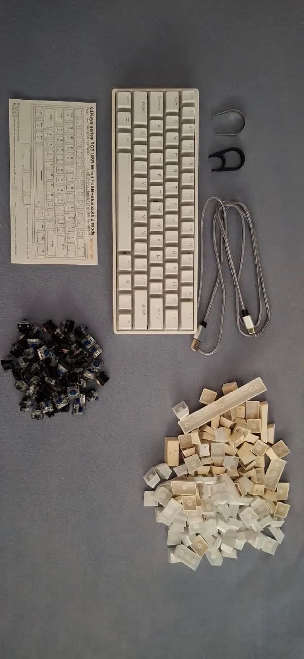 (USADO) SKYLOONG GK61 + brinde - Teclado Mecânico Óptico  - Foto 3