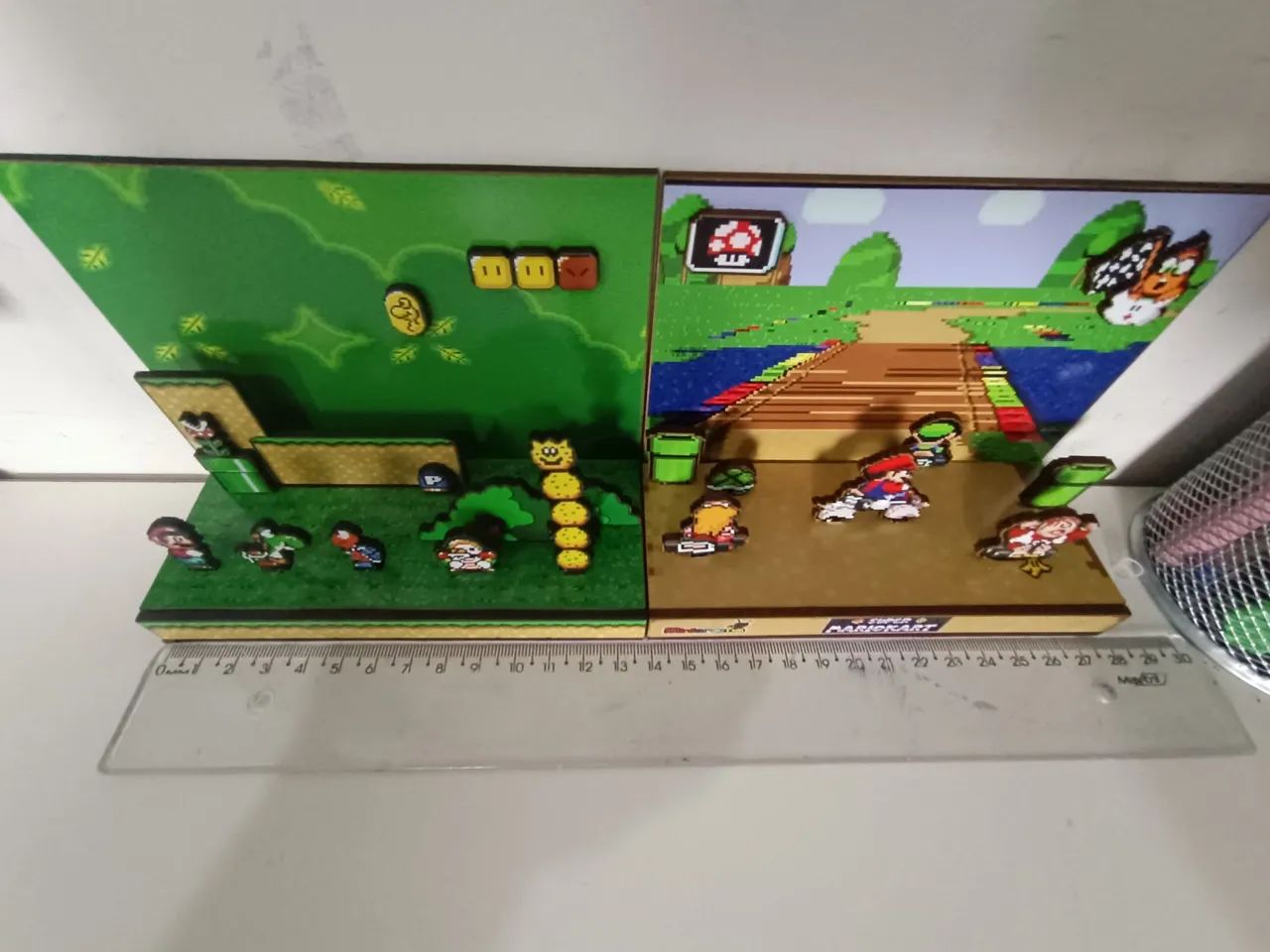 Diorama do Mario world e Mario kart - Foto 4