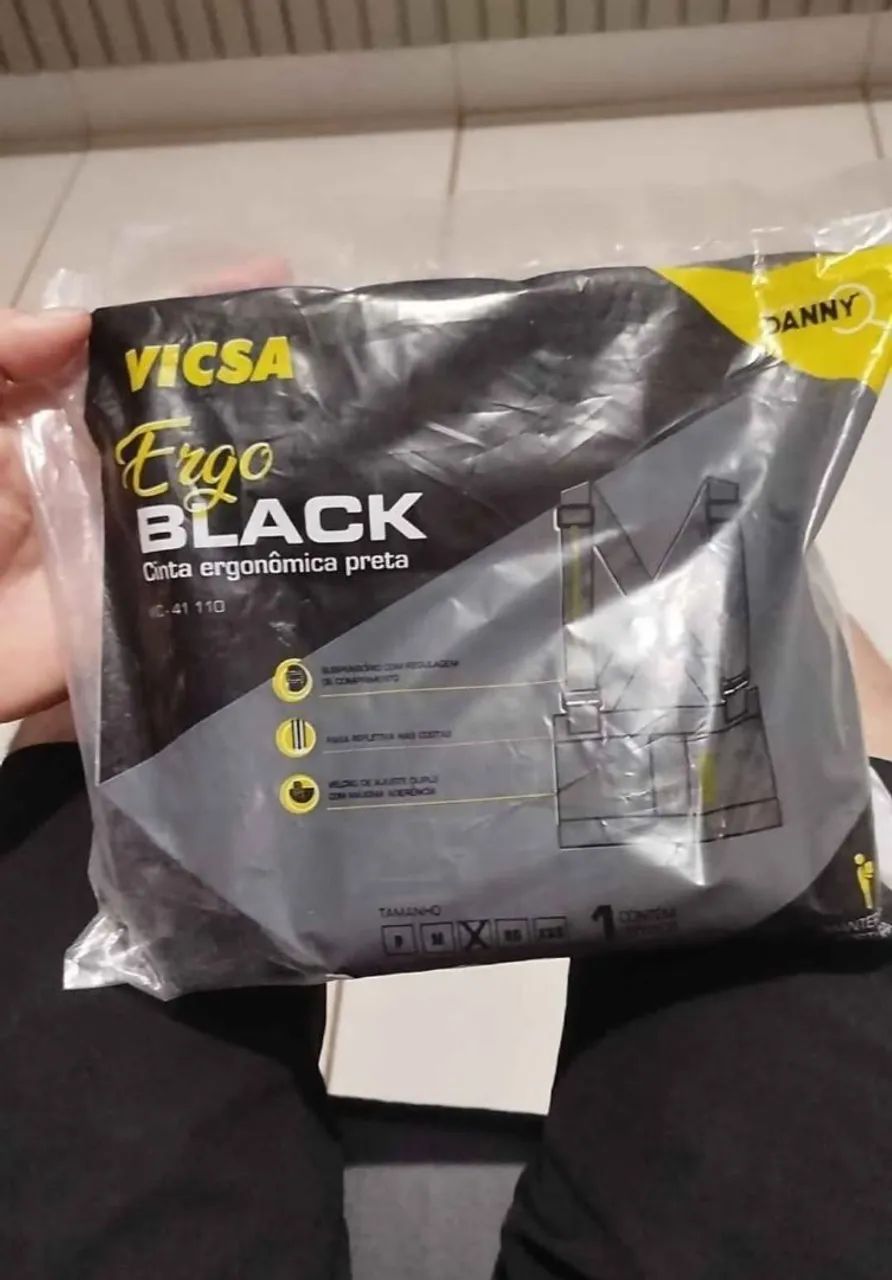 Cita ergonômica abdominal com suspensório 