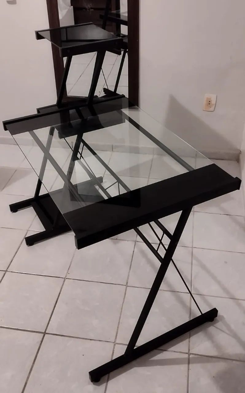 Mesa PC de vidro - Foto 3