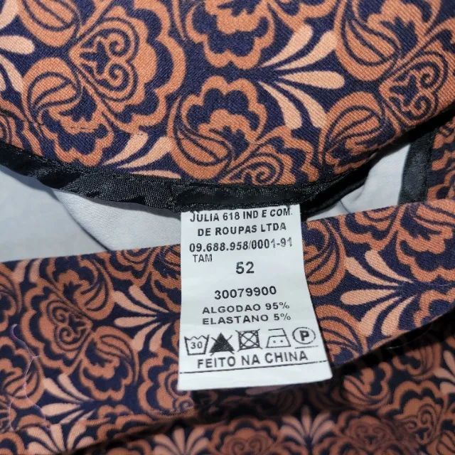 Saia estampada plus size - Usada uma única vez - Foto 4
