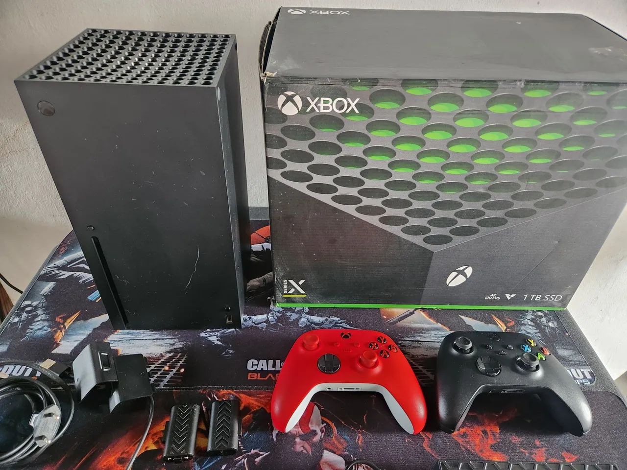 Xbox Series X 1TB 2 Controle 2 Bateria Cabos Base Caixa - Foto 3