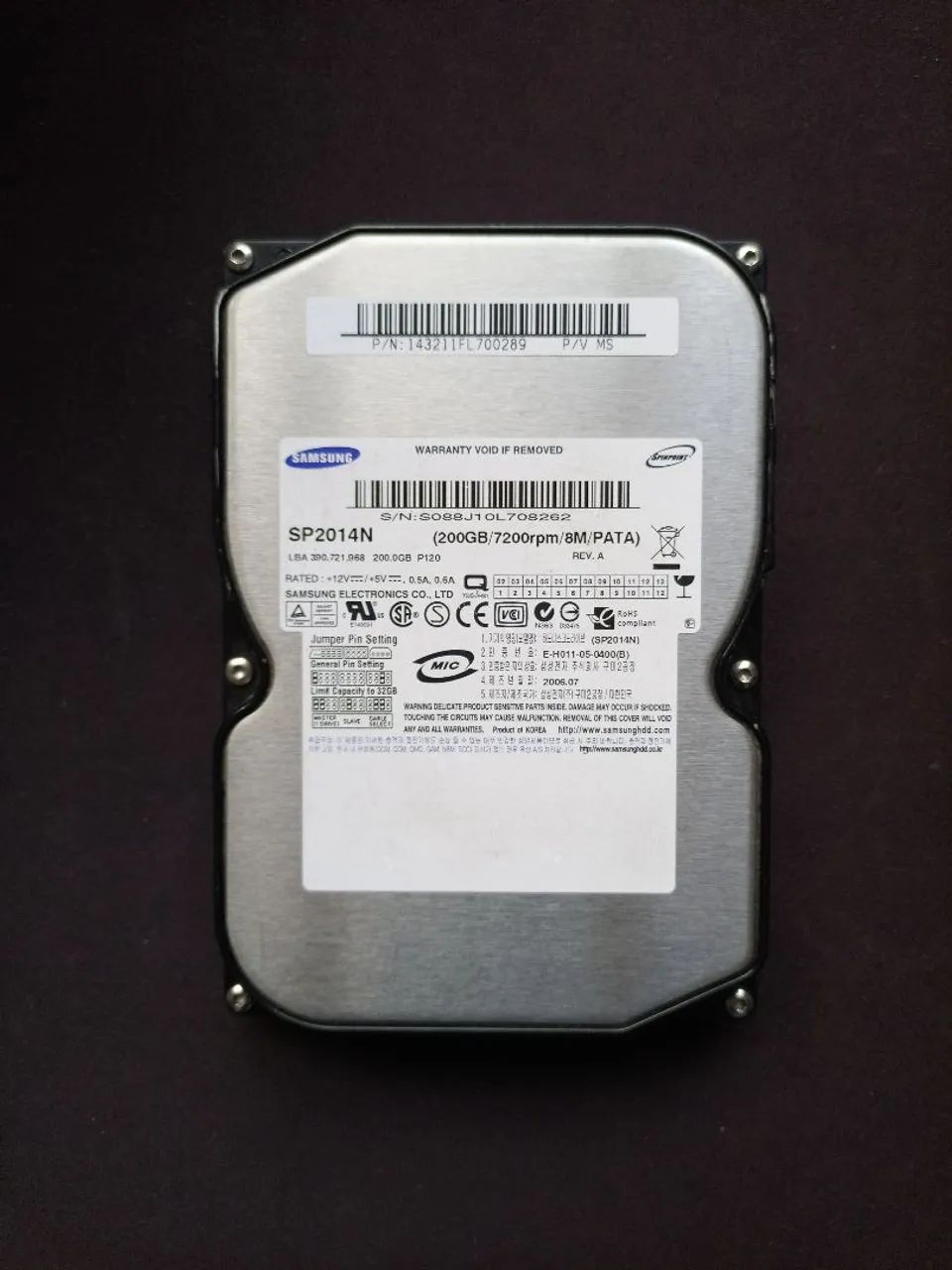 Lote com 2 HD IDE 200GB e 160GB  - Foto 4