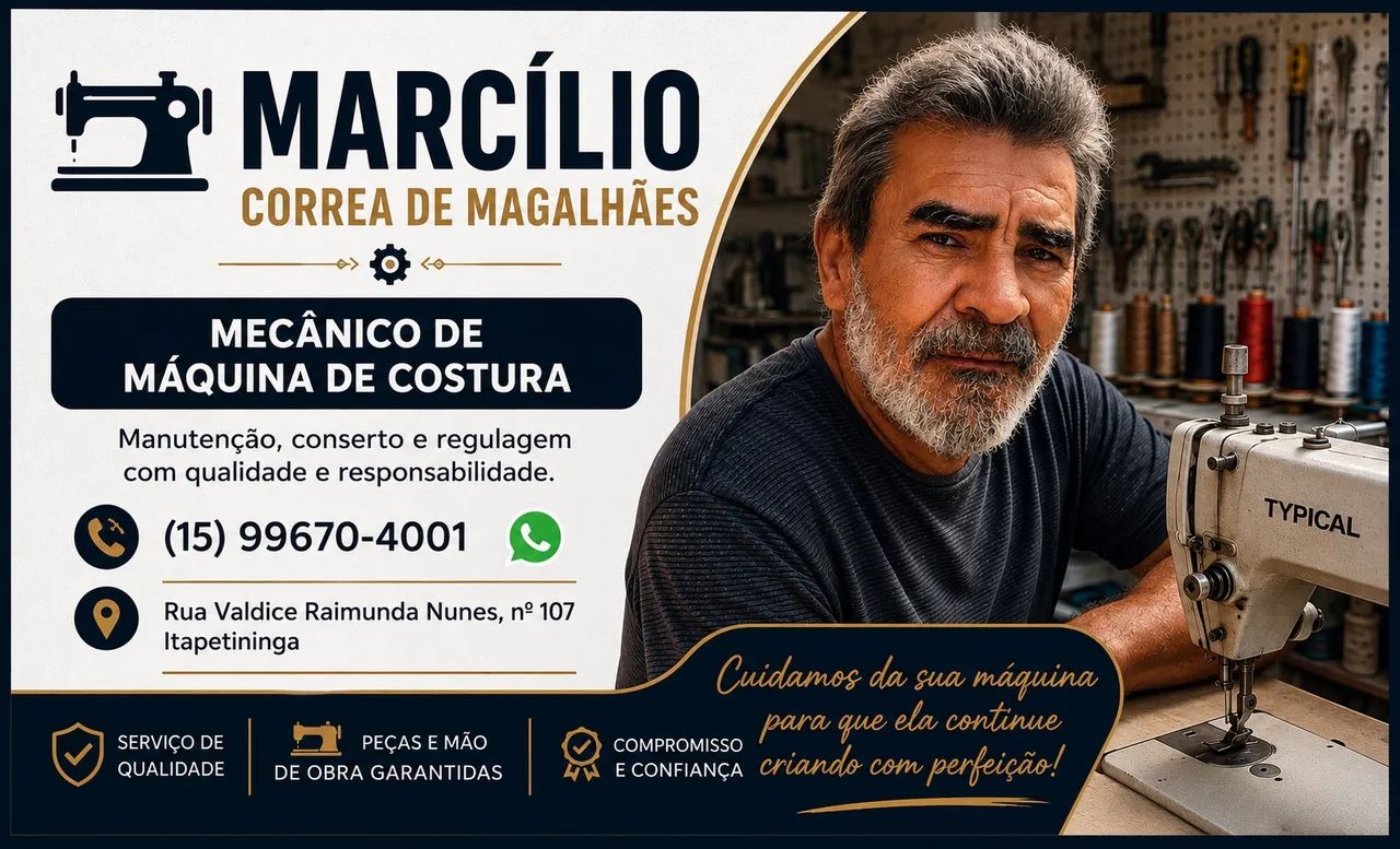 Mecânico de máquina de costura 