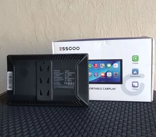 multimídia essgoo 9 polegadas carplay/android auto | tela grande | nova - Foto 4