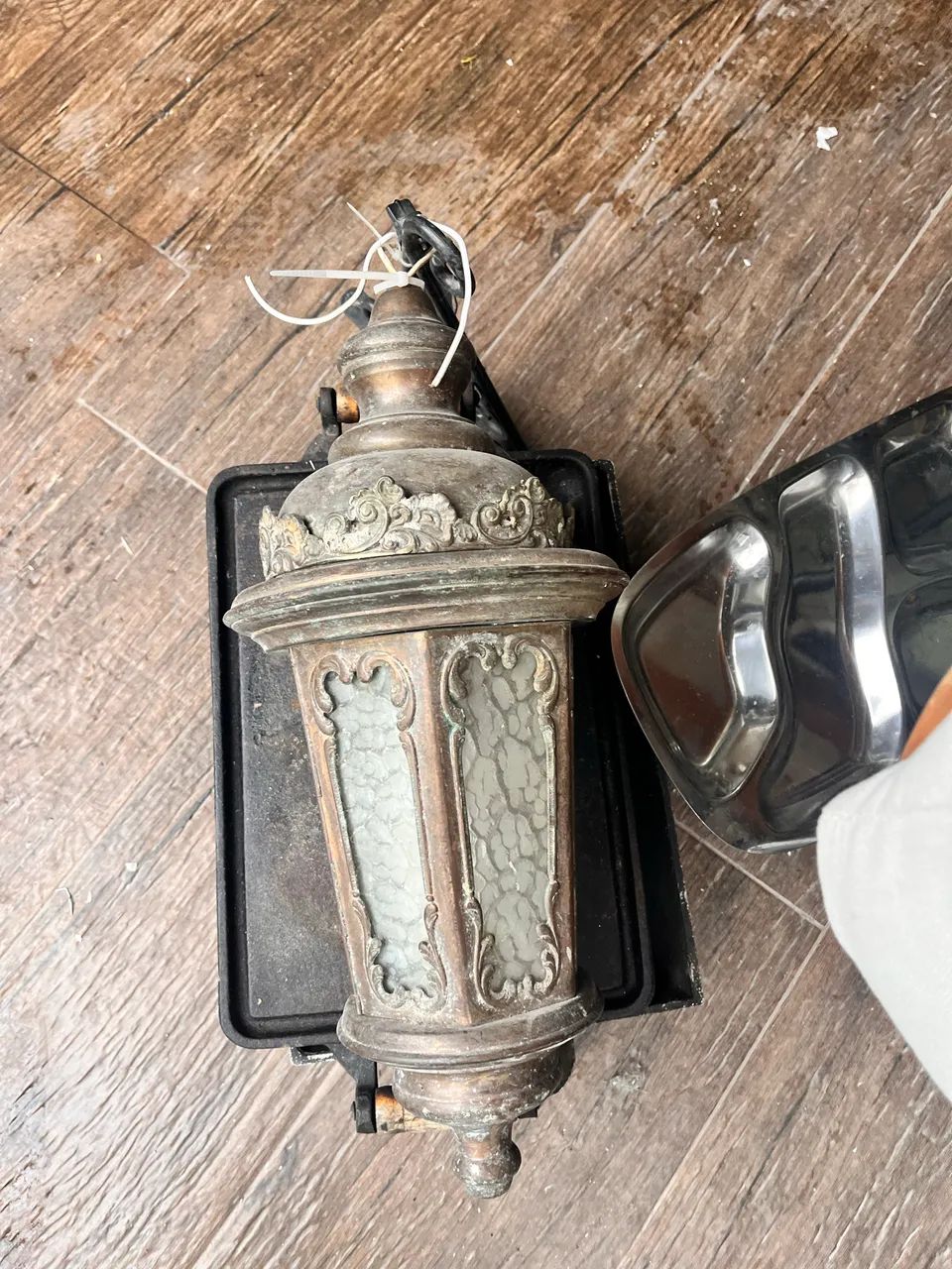 Luminária em cobre 