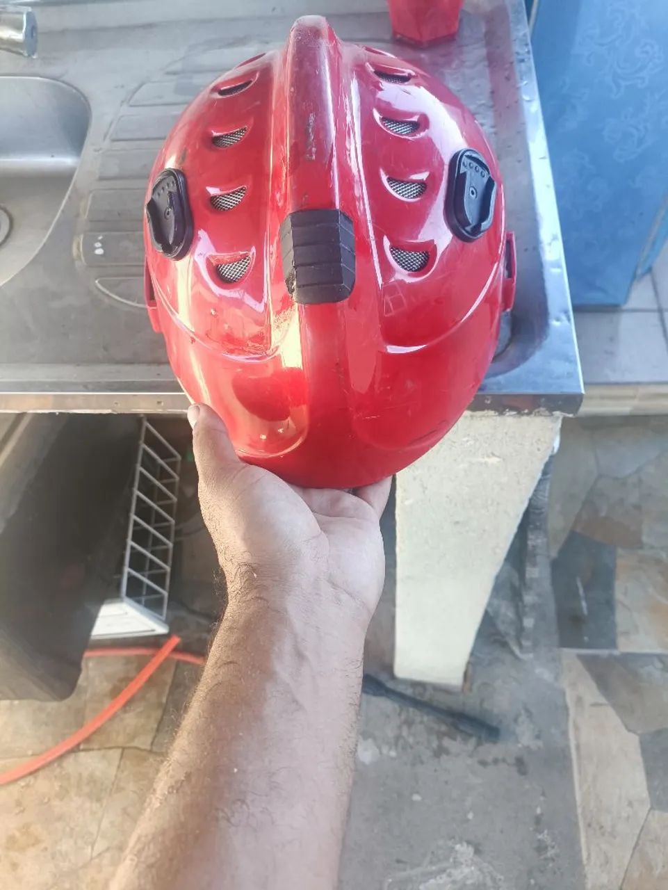 Capacete de combate a incêndio e resgate. - Foto 4