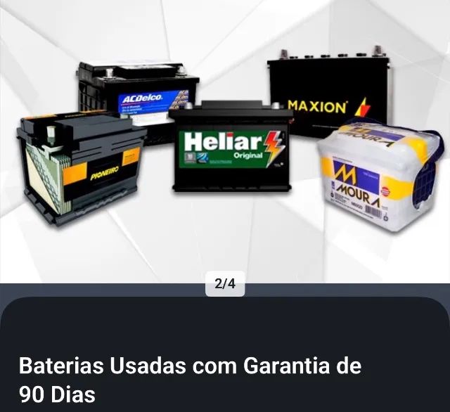Bateria usada 60ah com garantia  - Foto 4