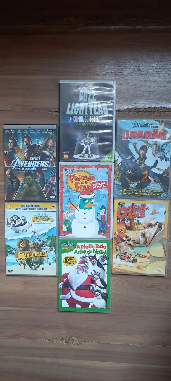 DVDs desenhos e filmes infantis