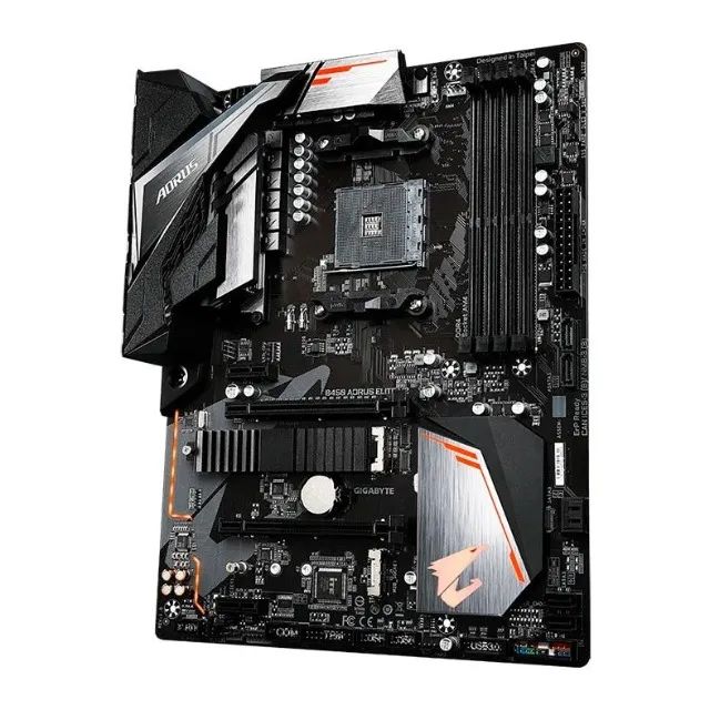 Placa Mãe B450 Aorus Elite Gigabyte Am4 + Processador Ryzen 7 2700 - Foto 3