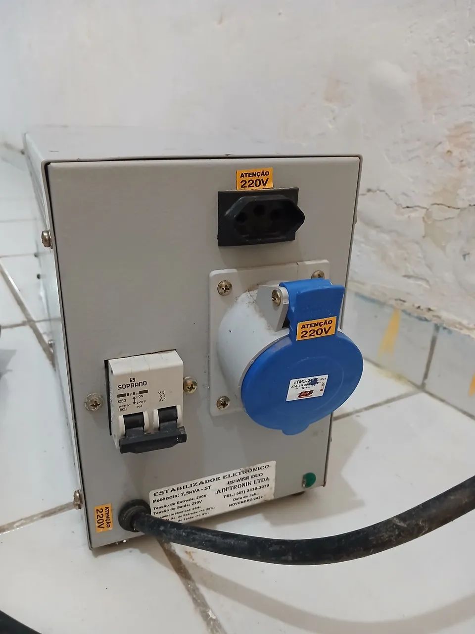 Estabilizador de 7,5 kva