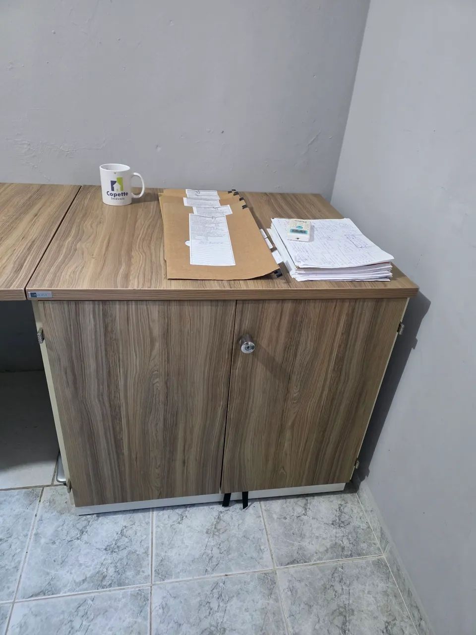 Estação de trabalho, mesa para escritorio com gaveteiiro - Foto 4