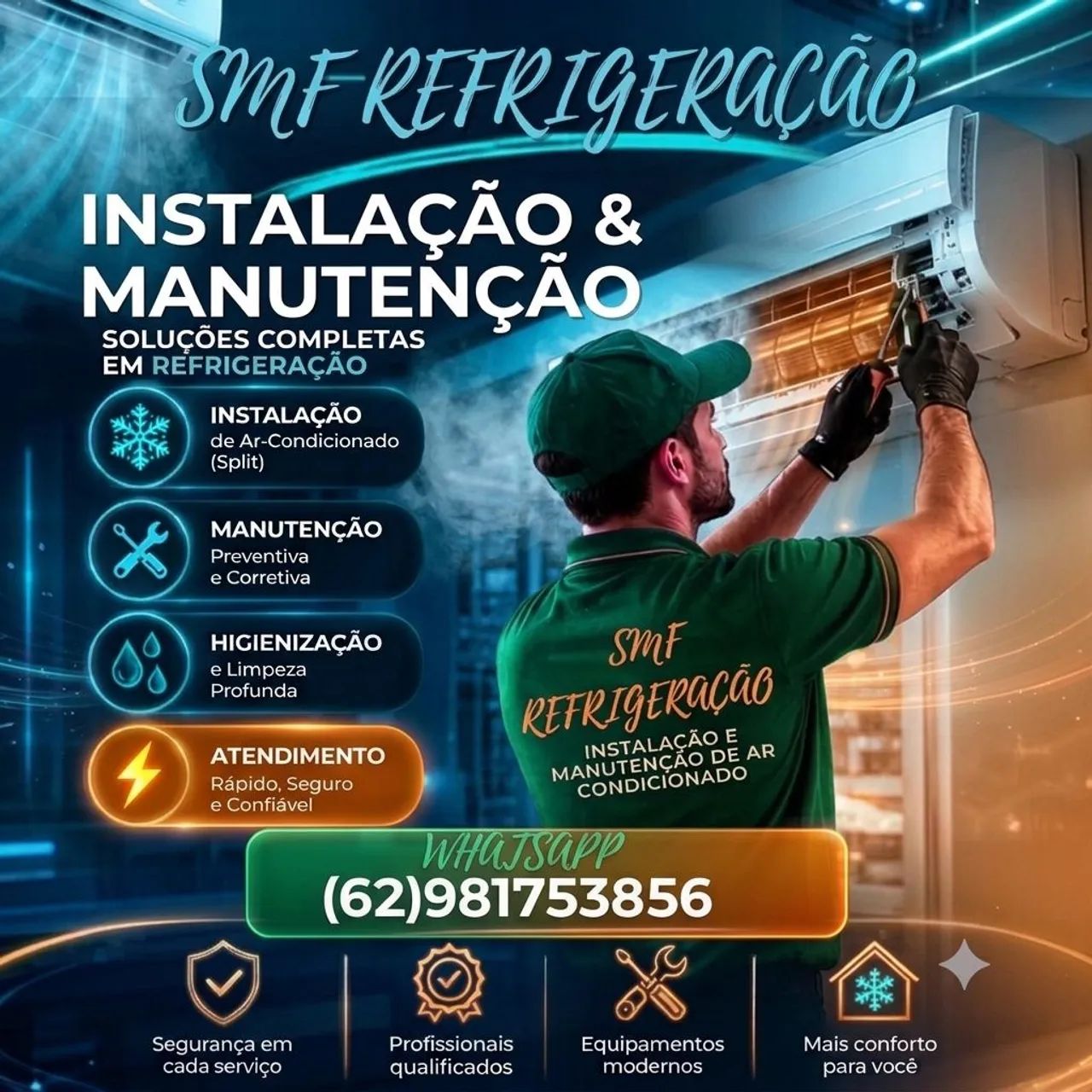 Ar Condicionado - Técnicos Disponíveis!