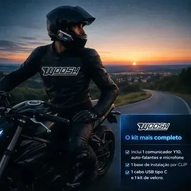 Fone de Ouvido de Capacete Moto Bluetooth - Foto 3