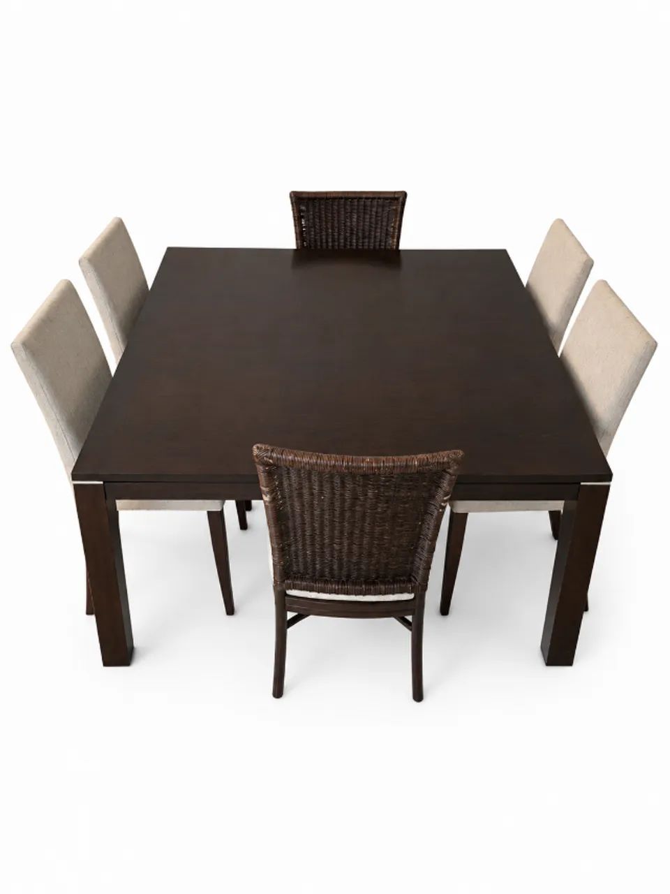 MESA DE JANTAR EM MADEIRA COM 6 CADEIRAS  - Foto 2
