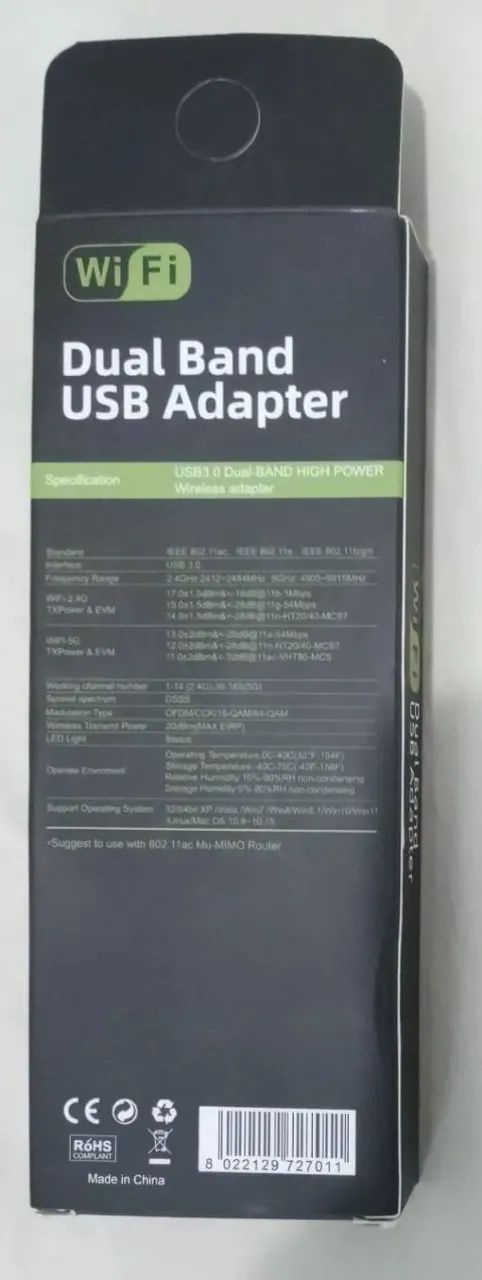 Conecte sua internet com a velocidade 5G-através deste Adaptador Wi-Fi-Dual Band-4 Antenas - Foto 3