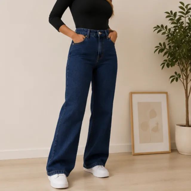 CALÇA JEANS WIDE LEG - Foto 3