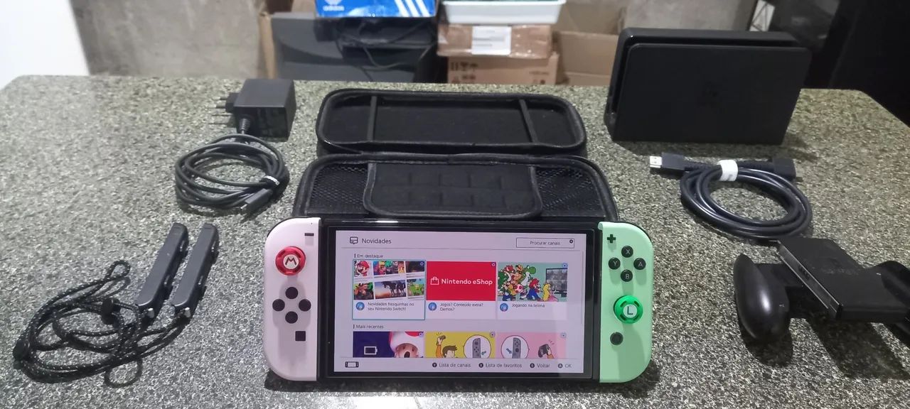 Nintendo Switch OLED impecável, novíssimo e funcionando 100%