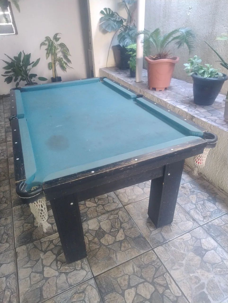 Mesa de sinuca de mármore (Usada)