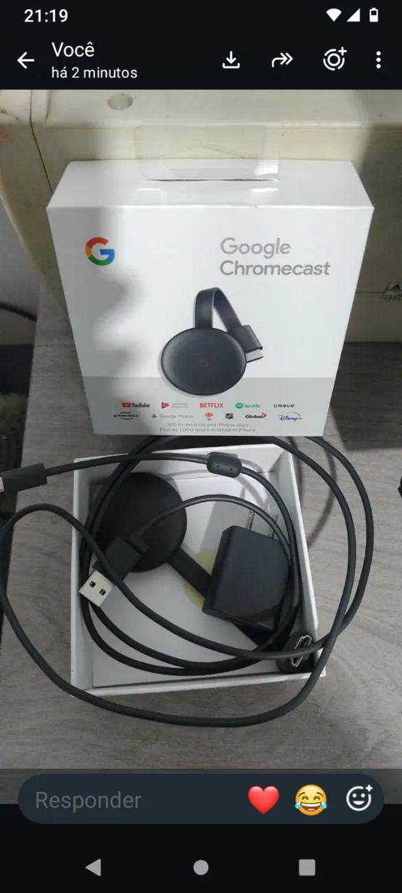 Gloogle Chromecast terceira geração 