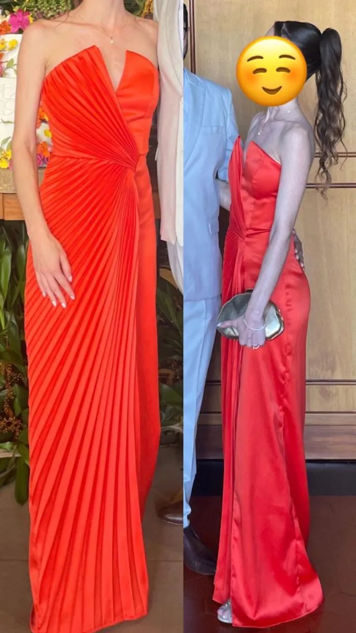 Vestido de festa laranja  - Foto 2