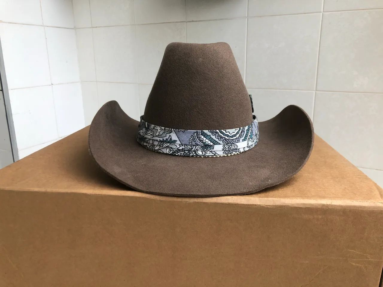 Chapéu Cowboy Prada Lã tipo de exportação - Foto 4