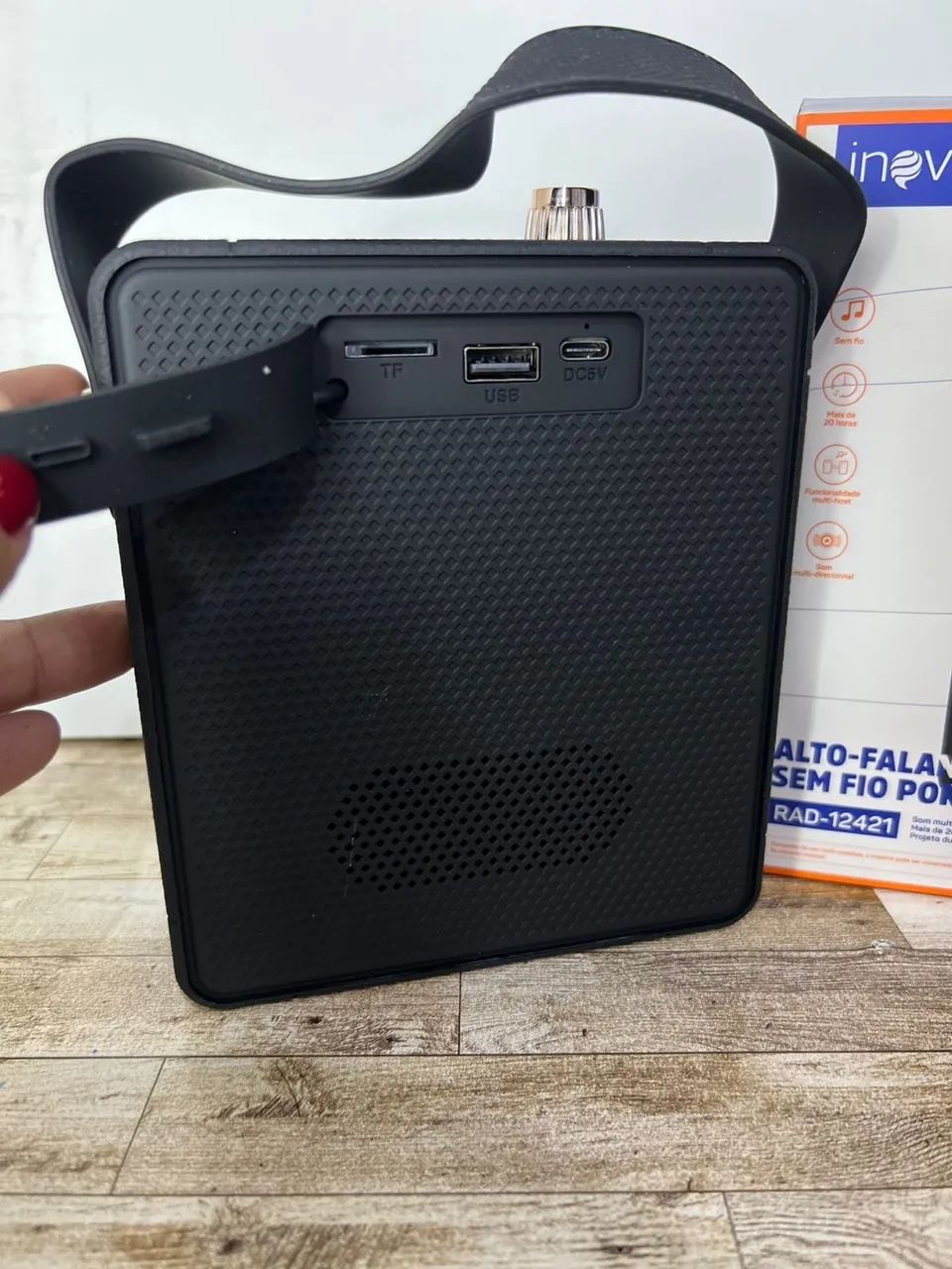 Caixinha Bluetooth Inova RAD-12421 Som potente e multi-direcional - Foto 5