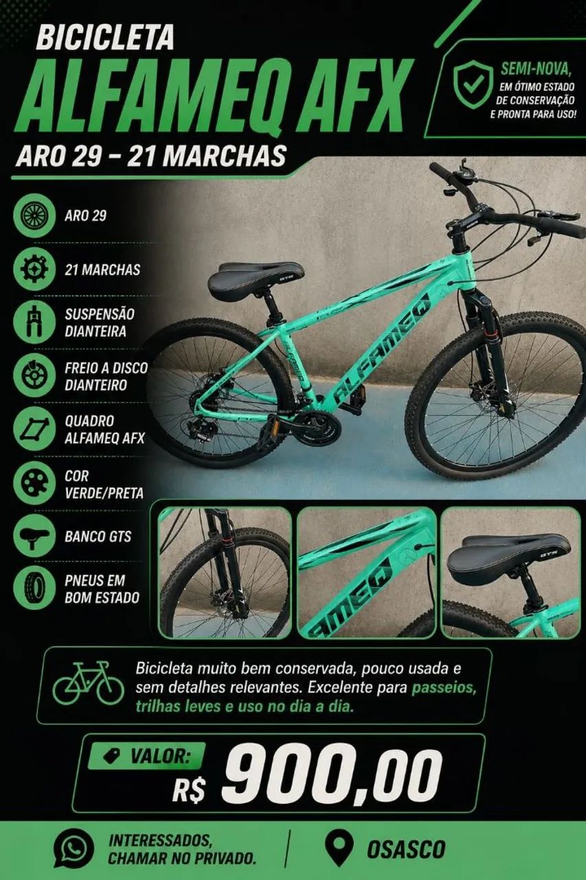 Vendo bicicleta nova 
