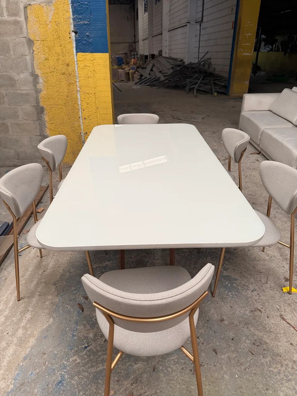 Vendo mesa Gávea com 6 cadeiras tumar - Foto 4