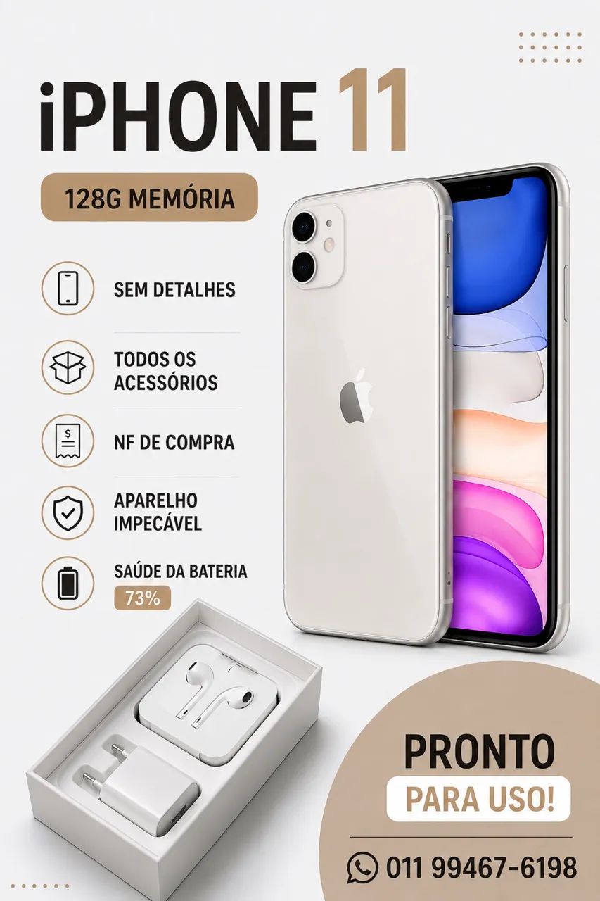 iPhone 11 128Gb - Foto 2