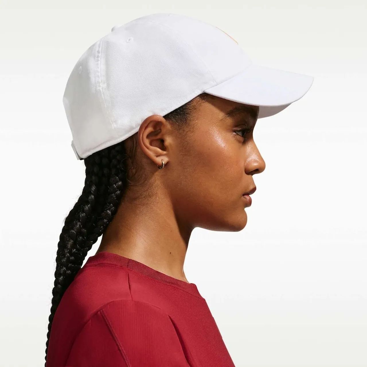 Boné nike Branco com logo bordado  - Foto 4