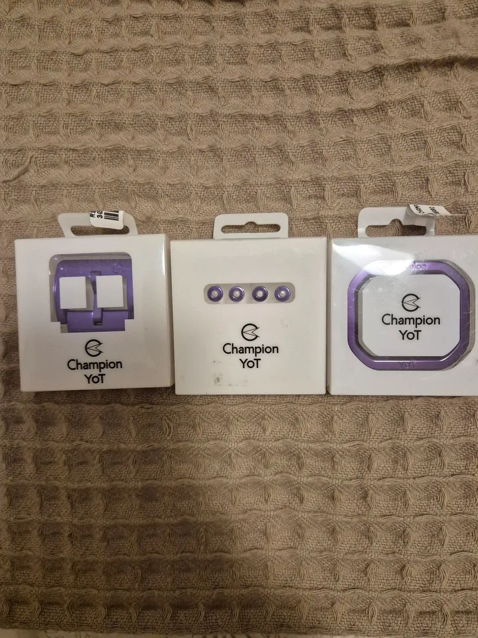 Kit Champion YOT botões aro fecho roxo