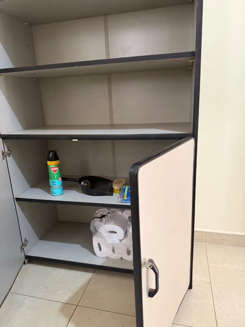Armário Multiuso Cinza - Retirada Imediata - Foto 3