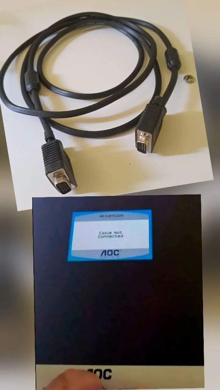 Monitor AOC Eyes Value 17 Pol. + Cabos de Dados - Foto 5