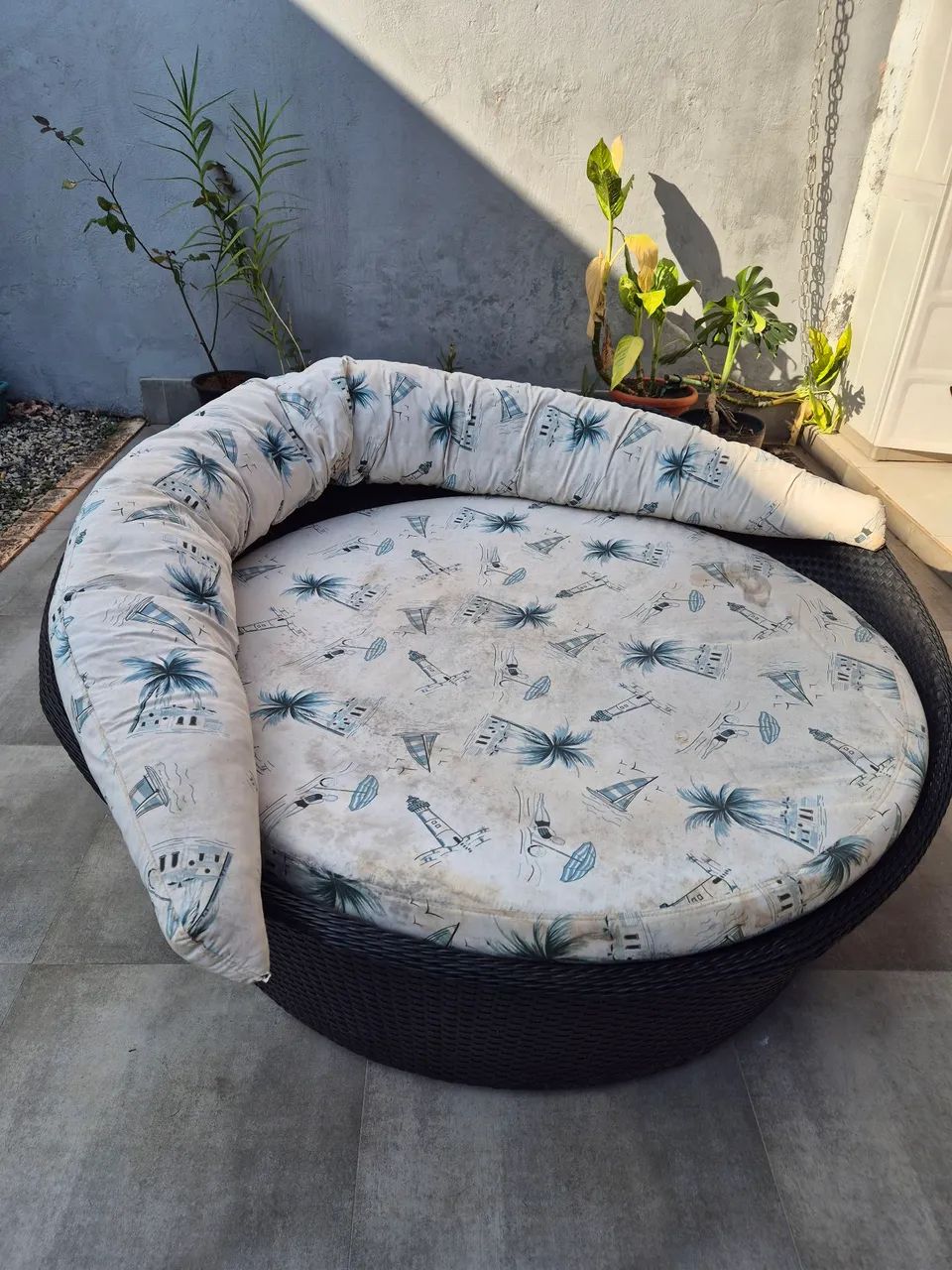 Chaise de fibra redondo - Foto 2