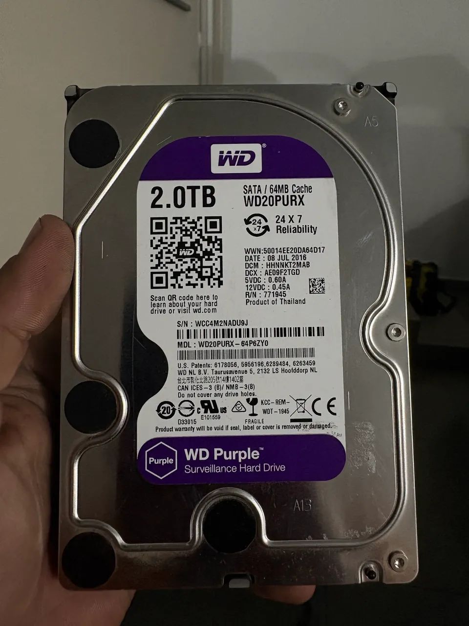 HD WD PURPLE 2TB 