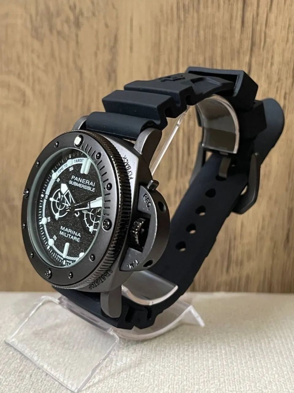 Relógio masculino pulseira de silicone Panerai - Foto 3